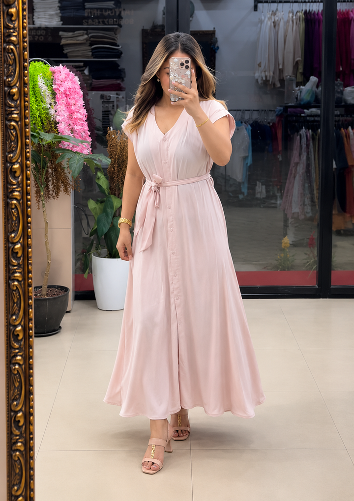 Women's Soft Rayon A-Line Maxi Dress