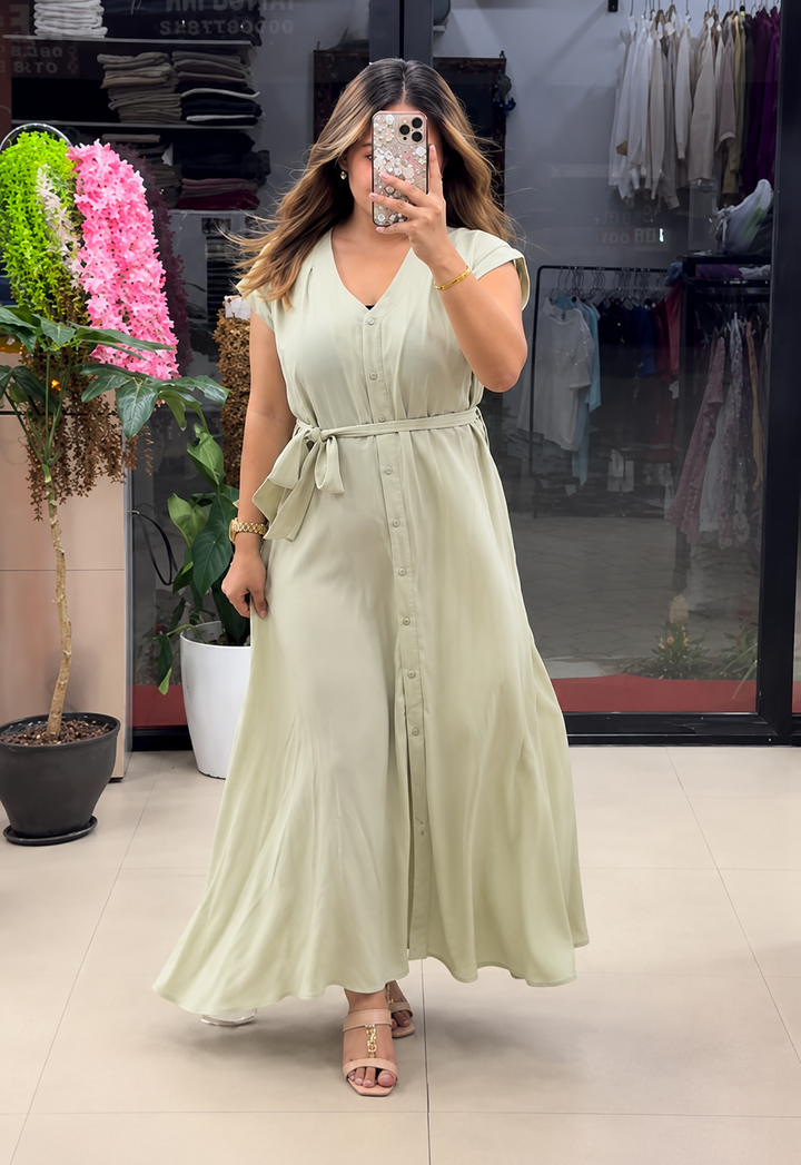 Women's Soft Rayon A-Line Maxi Dress