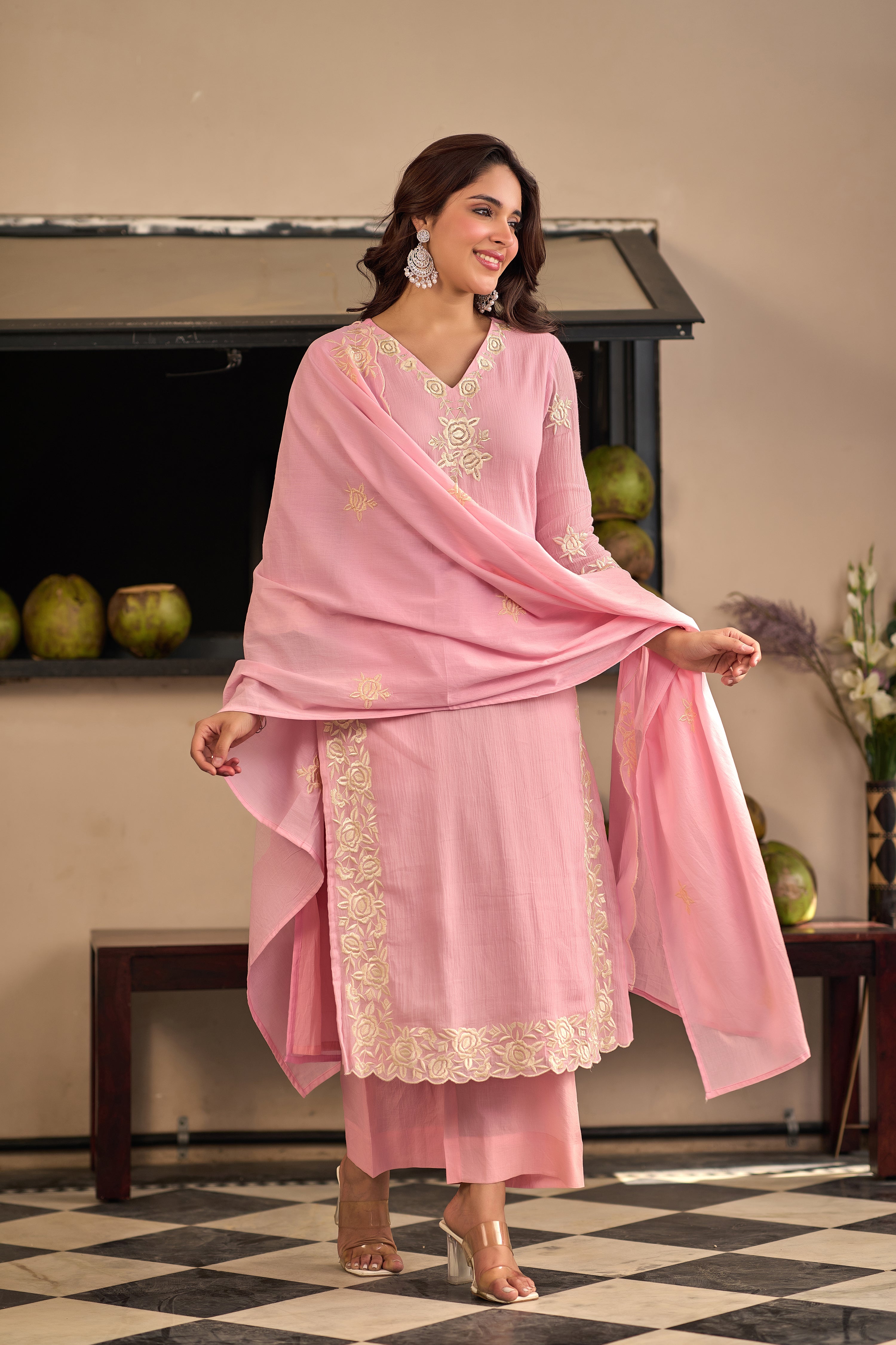 Blush Petal Suit Set