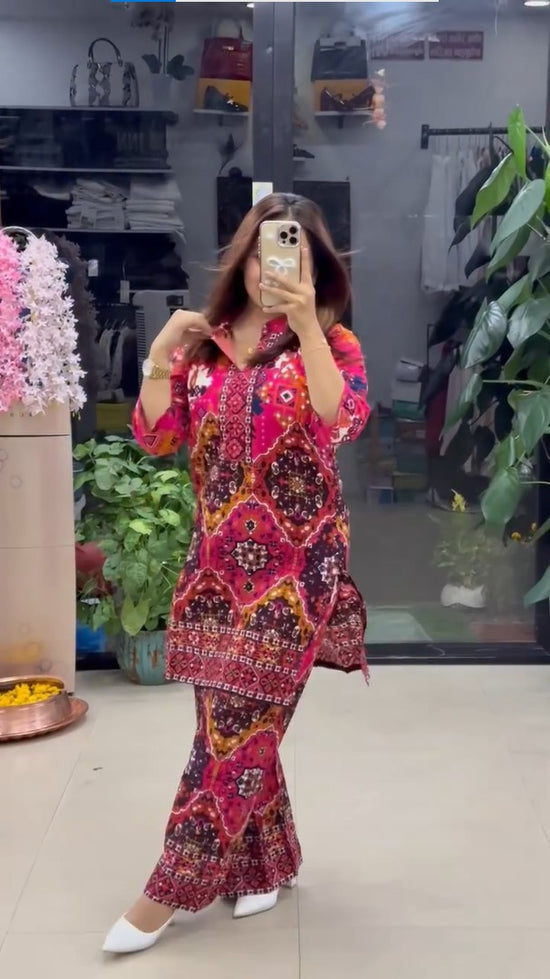 Premium Ethnic Printed Kurta Pant Set