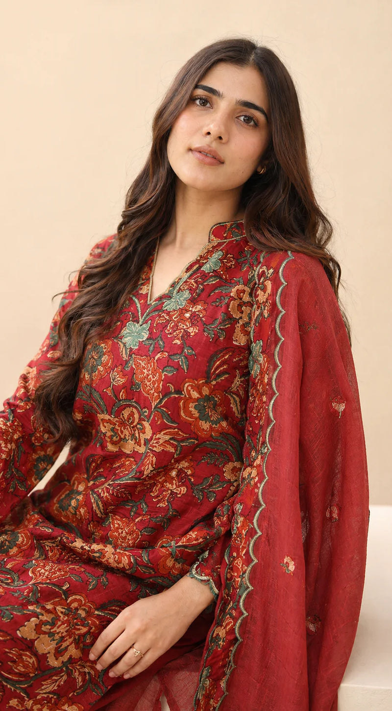 Pure Cotton Printed Suit Set with Dupatta