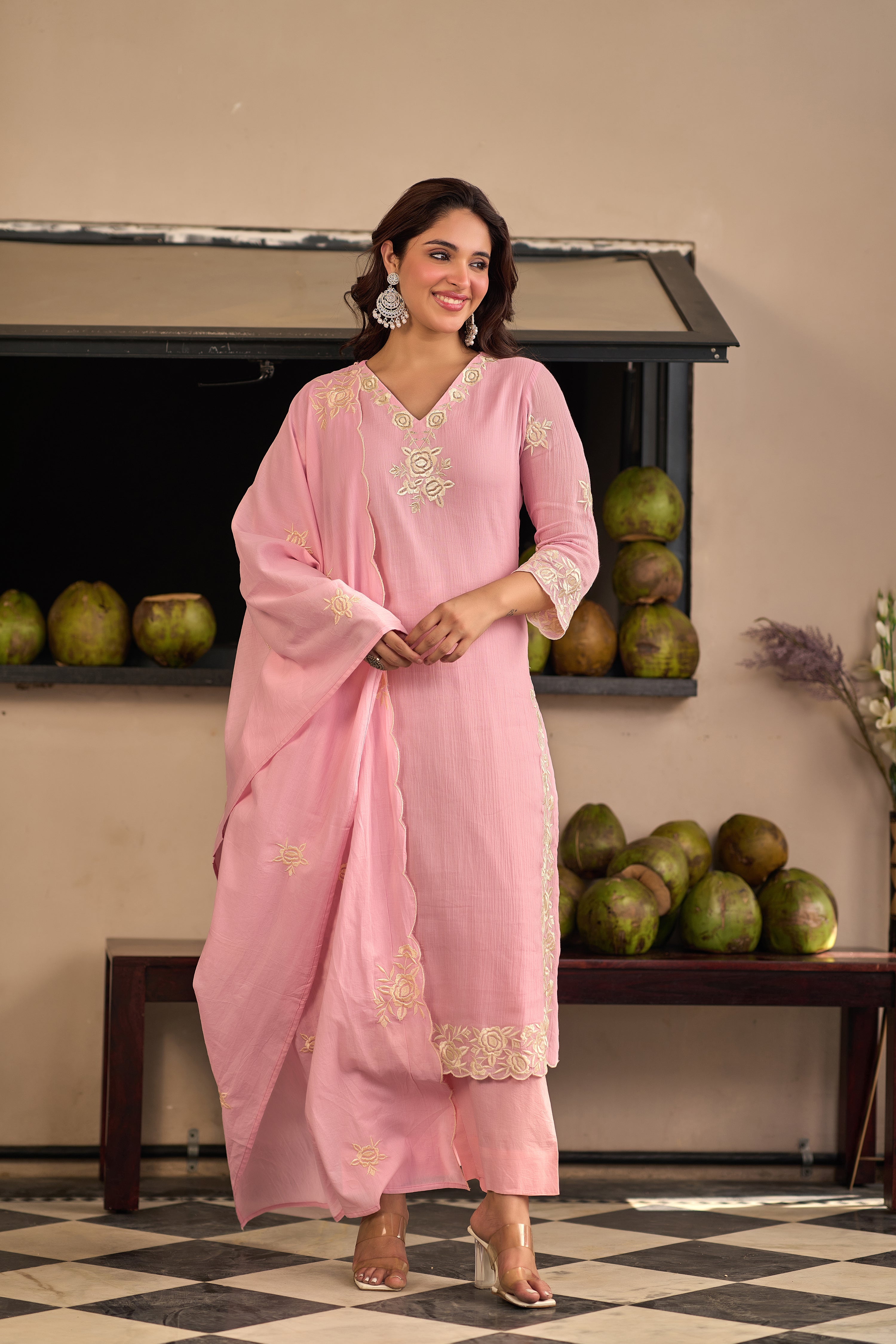 Blush Petal Suit Set