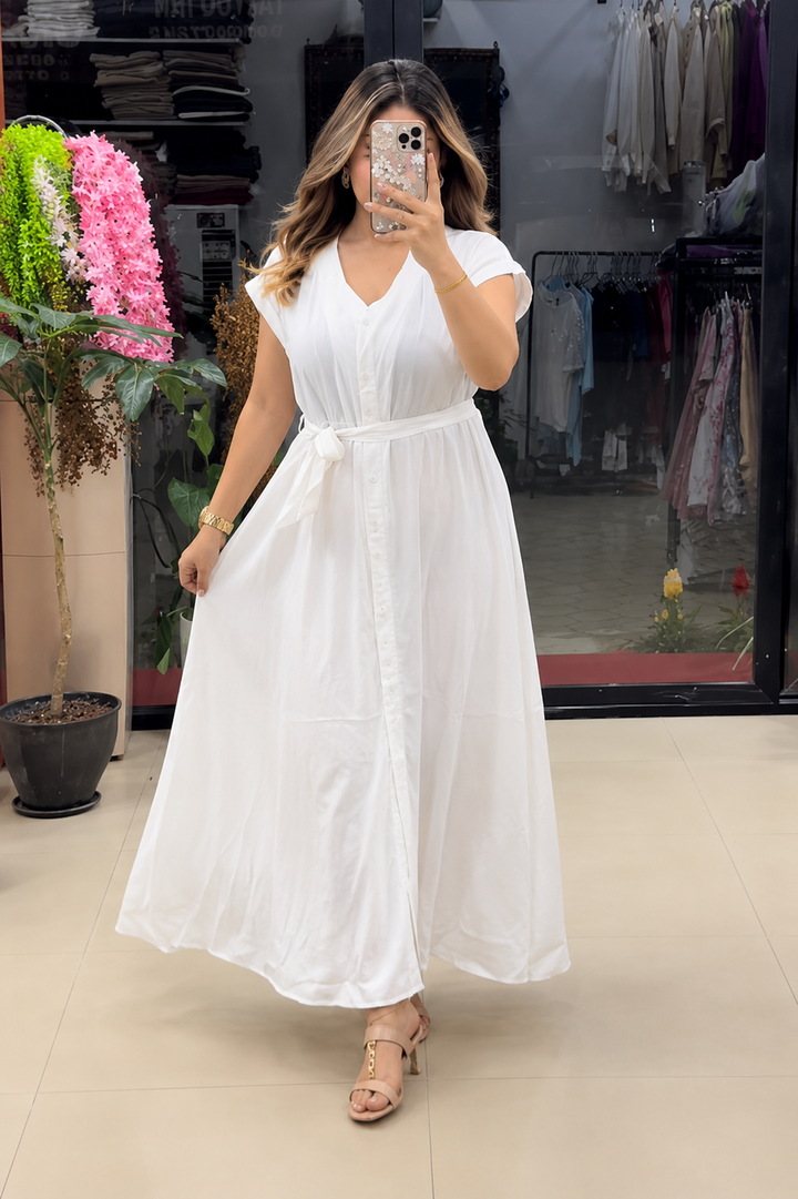Women's Soft Rayon A-Line Maxi Dress