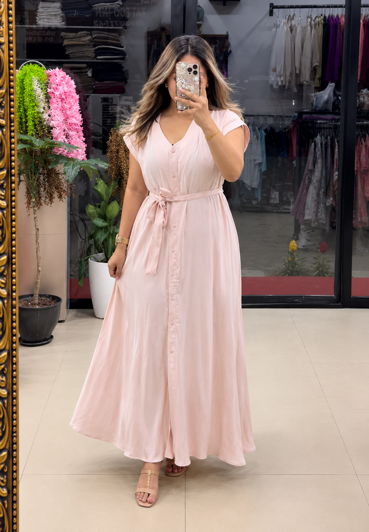 Women's Soft Rayon A-Line Maxi Dress